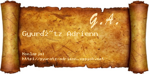 Gyurátz Adrienn névjegykártya
