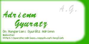 adrienn gyuratz business card
