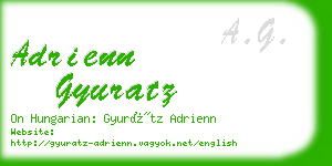 adrienn gyuratz business card